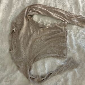Hollister Taupe Long Sleeve Bodysuit